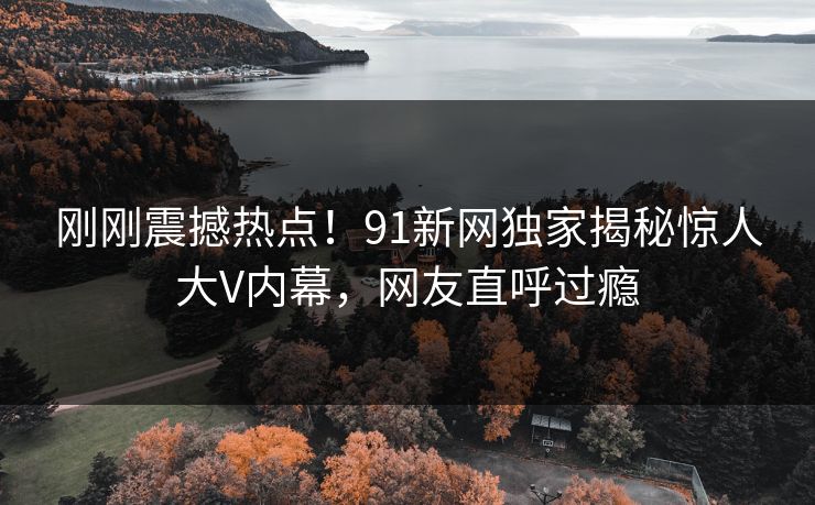 刚刚震撼热点！91新网独家揭秘惊人大V内幕，网友直呼过瘾  第1张