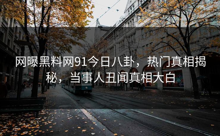 网曝黑料网91今日八卦，热门真相揭秘，当事人丑闻真相大白